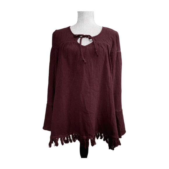 SMALL Black Swan Boho Hand Crafted Dress Top NWT - Picture 1 of 7